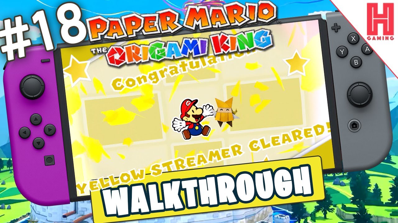 🟡 Paper Mario: The Origami King - Walkthrough - Part 18 (Yellow Streamer)