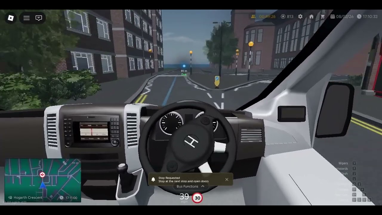 Croydon The London Bus Game Roblox Route 50 with Strata!