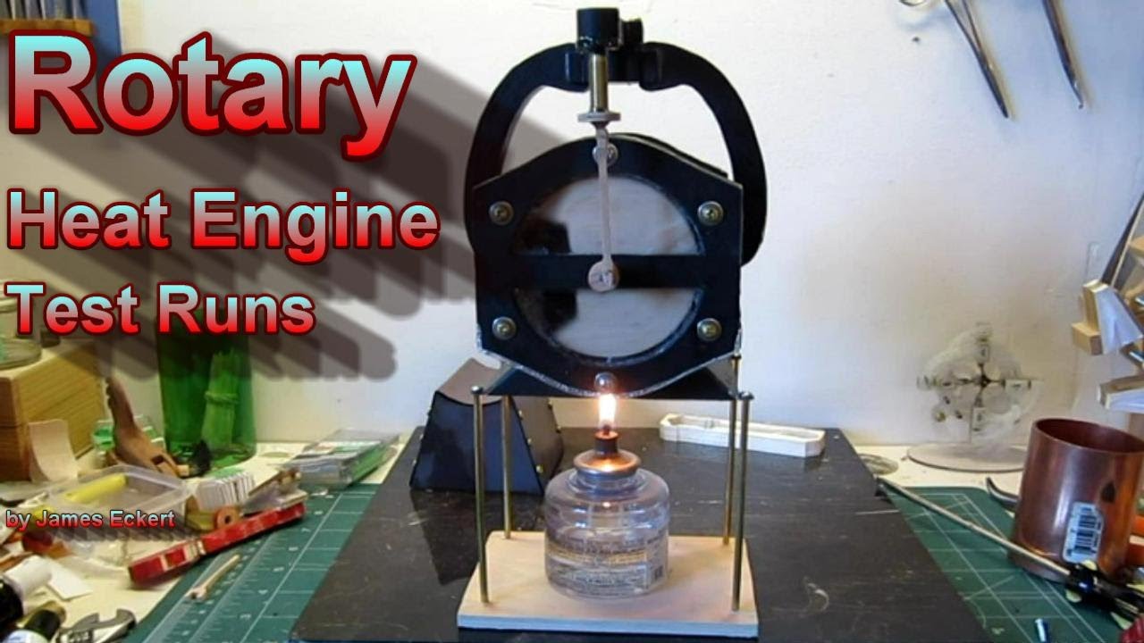 Rotary Heat Engine Test Runs