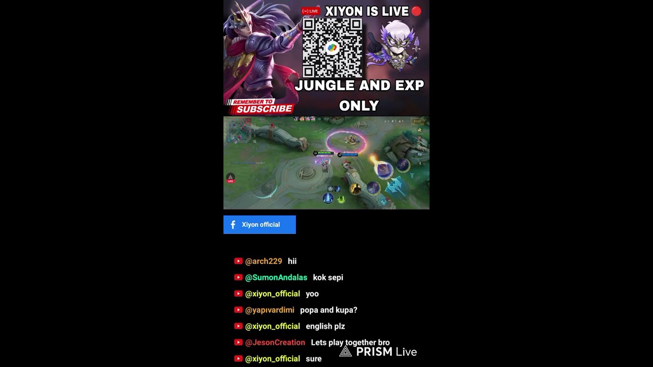 Live 🔴 Rank push xiyon official jungle and exp only