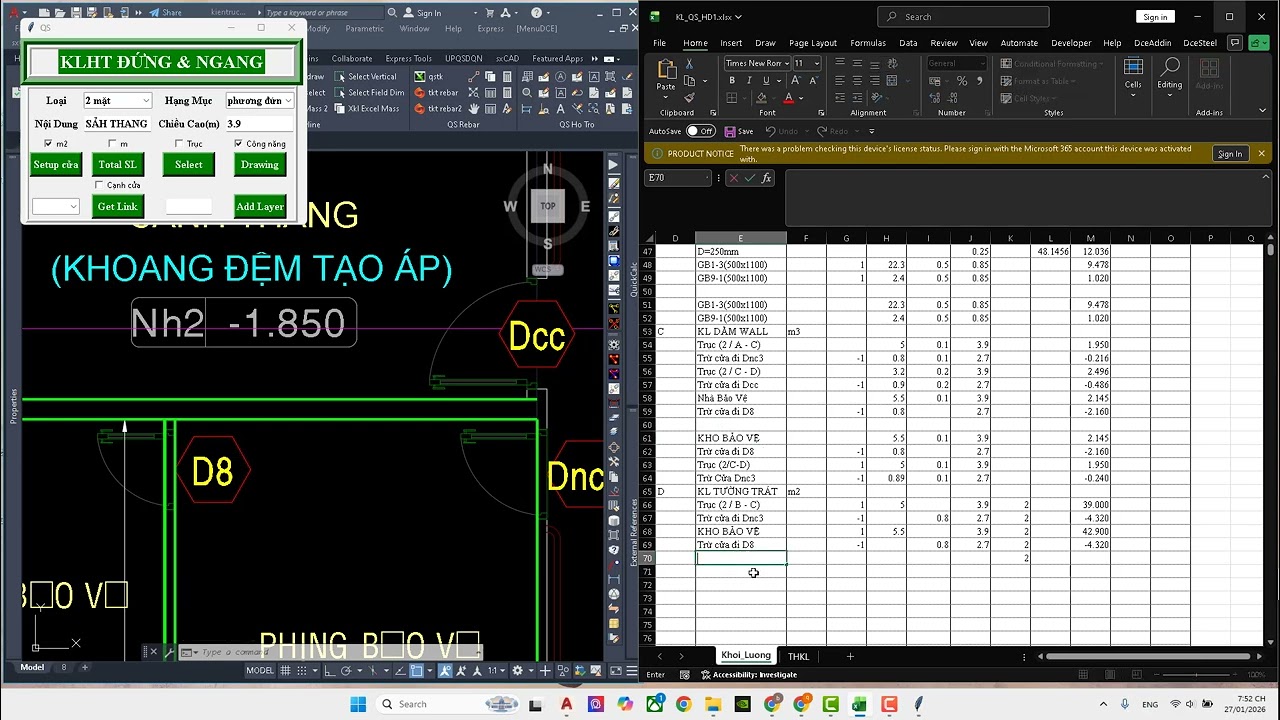 BÀI 12 LẤY KHỐI LƯỢNG TRÁT TƯỜNG VỚI PP 1
