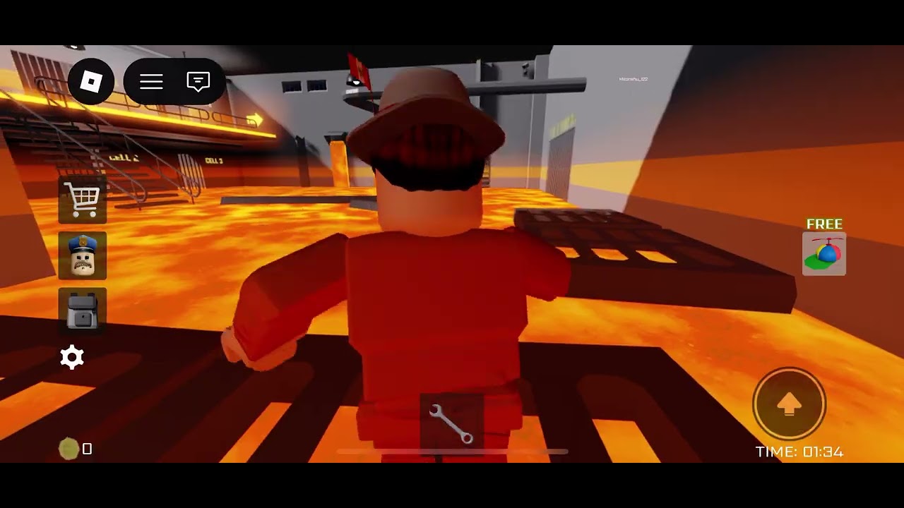 I played Barry‘s prison run lava mode