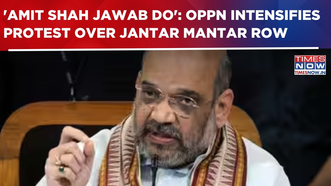 Parliament Deadlock: Opposition Protests, Seeks Amit Shah's Reply On Jantar Mantar Row | WATCH