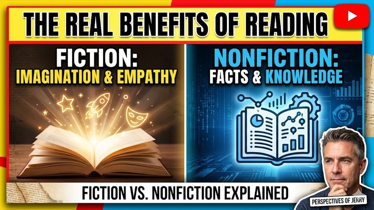The REAL Benefits of Reading: Fiction vs. Nonfiction Explained | Perspectives of Jerry