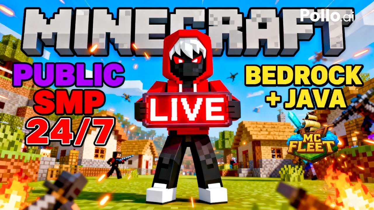 MINECRAFT MC FLEET LIVE 🔴 OP GRINDING + BASE BUILDING |