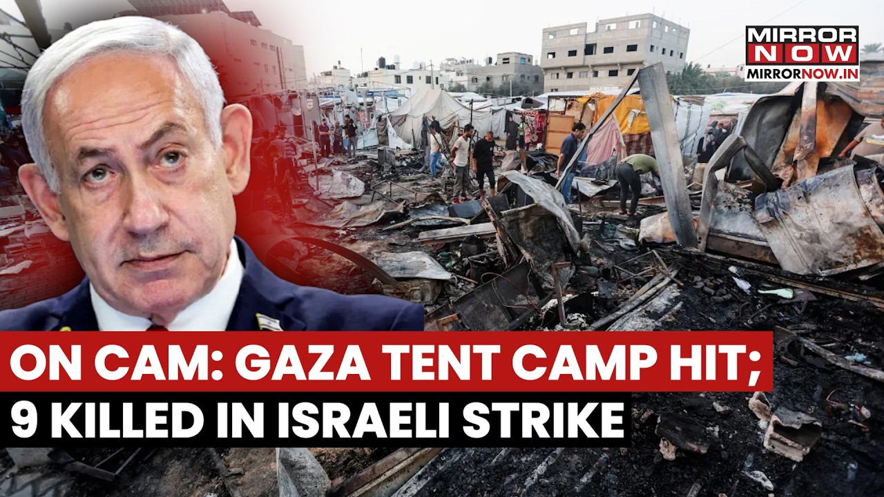 Gaza Strike: 9 Killed In Deadly Israeli Airstrikes, Tent Camp Among Targets | Watch