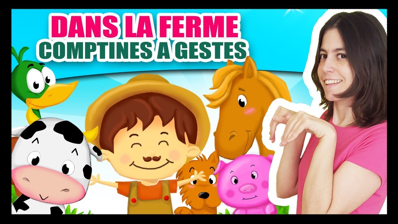 Dans la ferme de Mathurin - Comptines à gestes pour bébés avec les animaux - Titounis