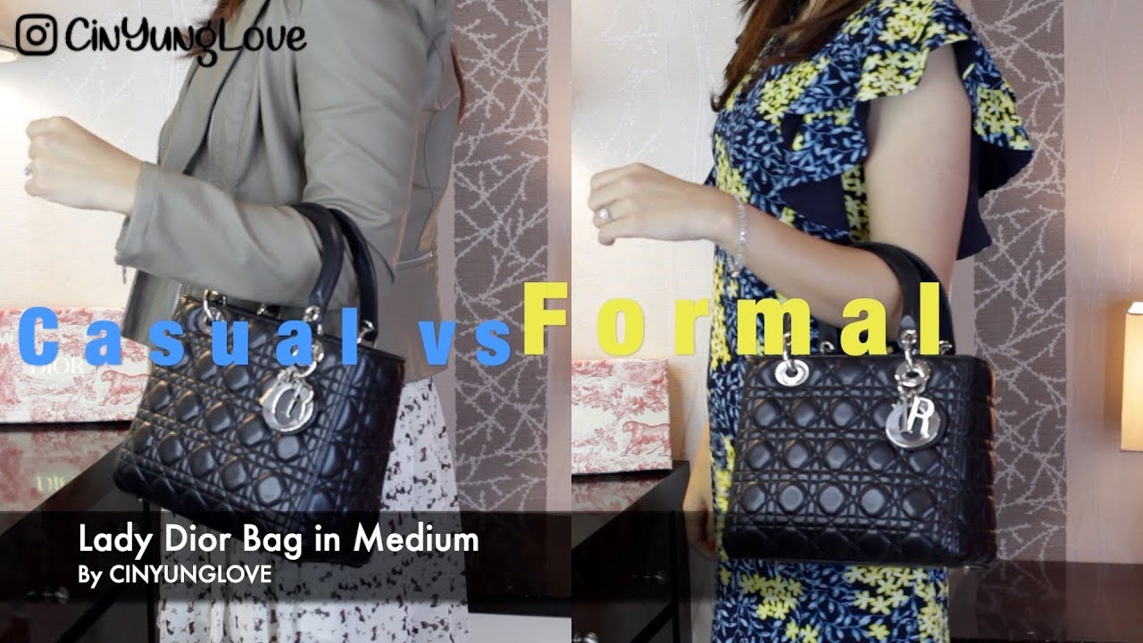 REVIEW LADY DIOR Black Bag Medium Size