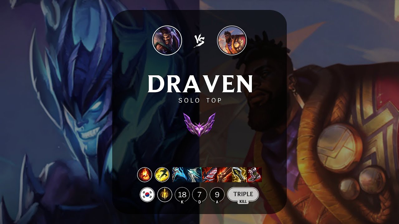 Draven Top vs K'Sante - KR Master Patch 13.7