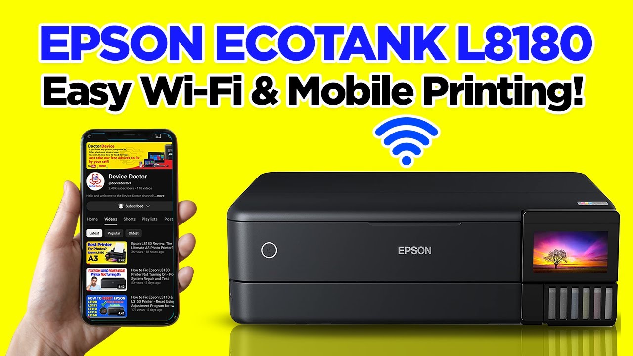 How to Connect Epson L8180 to Wi-Fi & Print from Your Phone &ndash; Easy Tutorial!