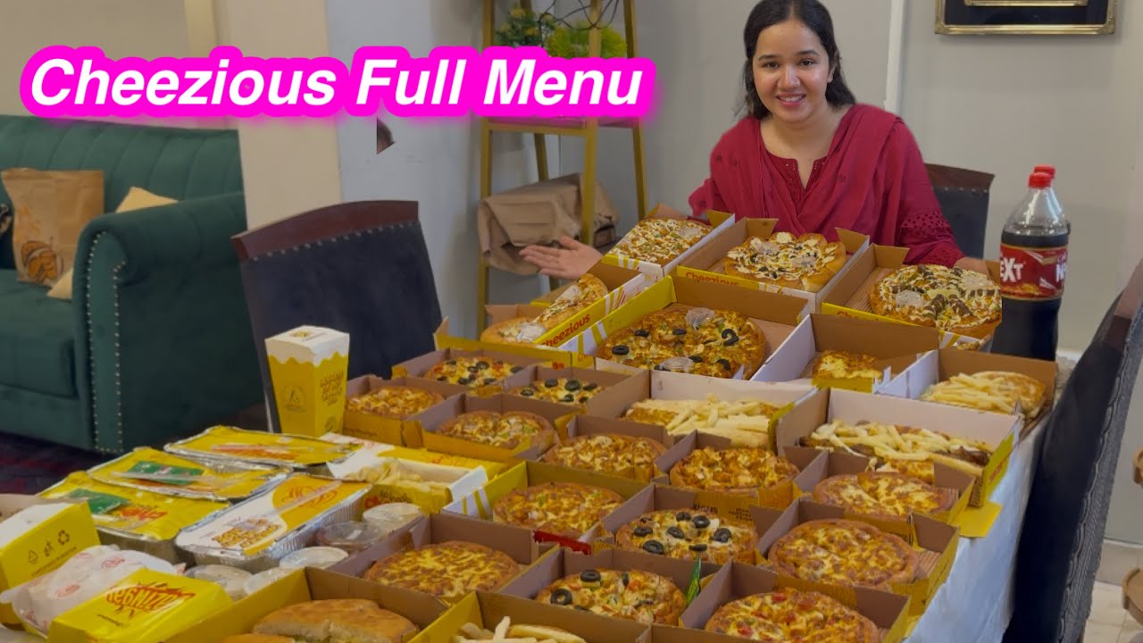 Cheezious Full Menu | This much bill was booked | Sitara Yaseen vlog