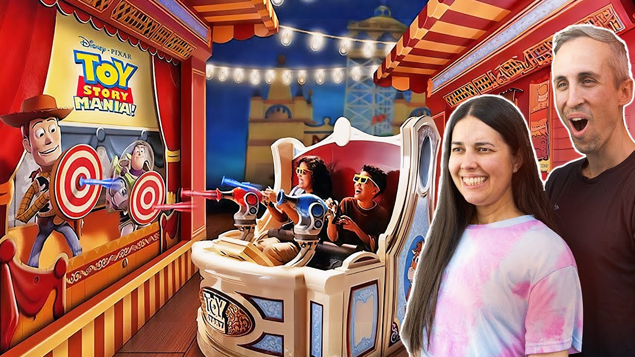 😱 ¡La atracción MÁS COMPETITIVA de Disney! 🎯 Toy Story Mania en Hollywood Studios