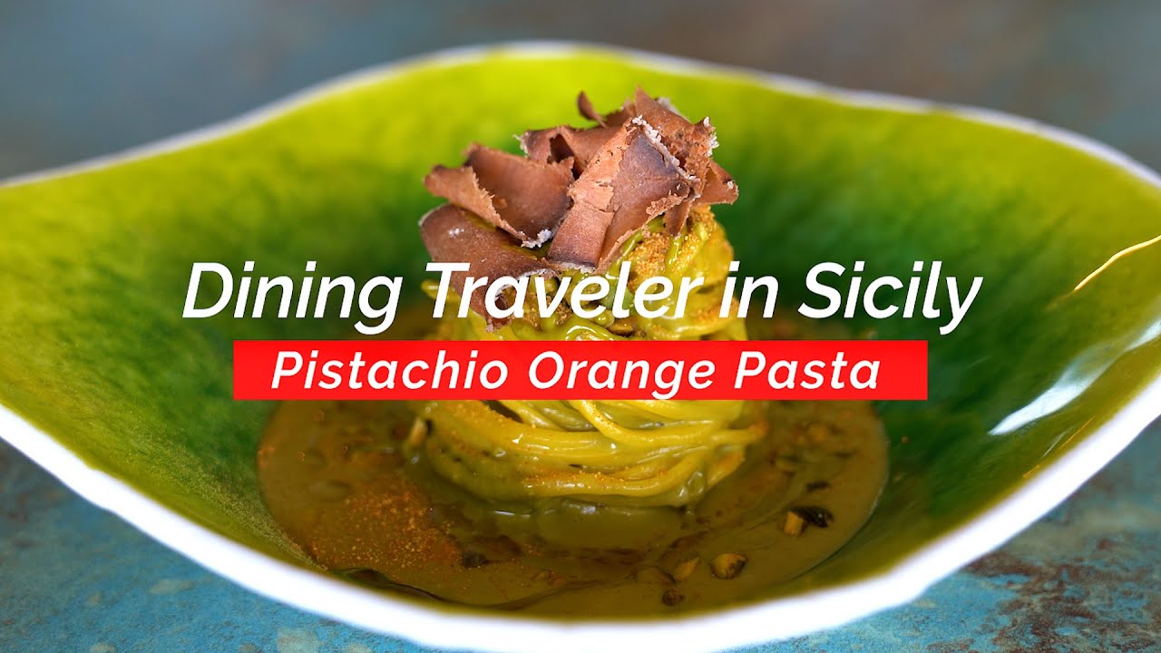 Pistachio Orange Pasta with Chef Matteo Carnaghi - Dining Traveler in Sicily