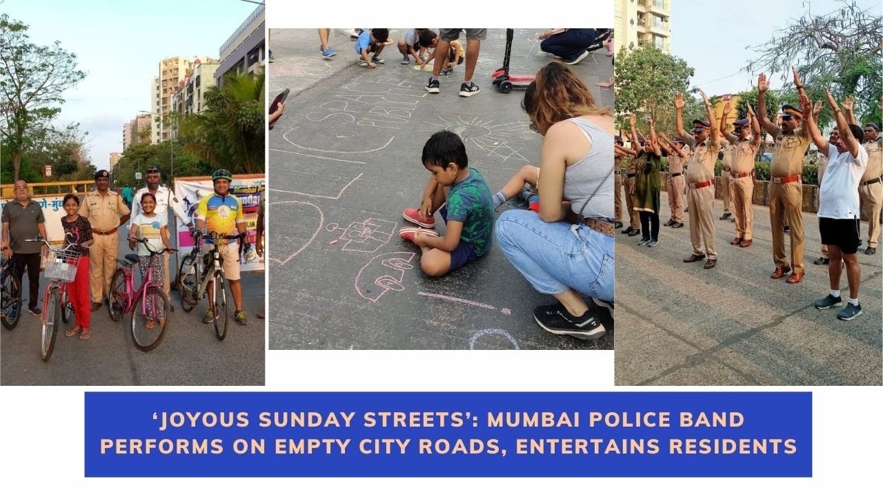 &lsquo;Joyous Sunday Streets&rsquo;: Mumbai Police band performs on empty city roads, entertains residents