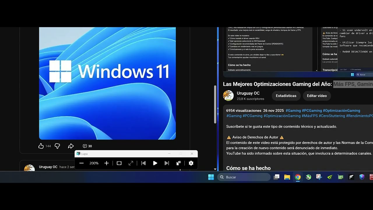 Windows 11 25H2 26200.7462 SUPER Optimizado… ¿o Linux para Gaming?