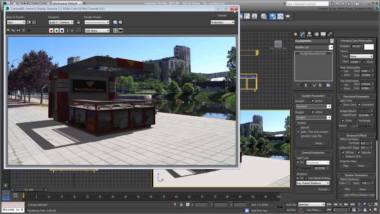 3ds Max - Matching the Environment - Part 2 - Scanline Renderer