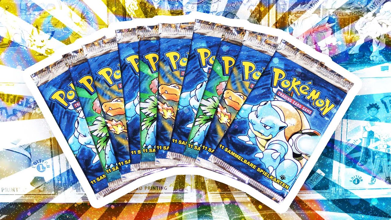 Opening 10x UNWEIGHED 1ST EDITION BASE SET Pokemon Packs !!!