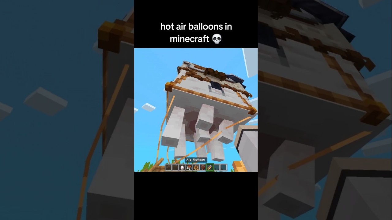 Minecraft Hot Air Balloon Moment