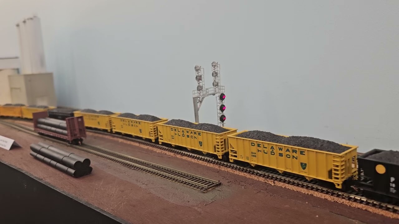 Delaware & Hudson N scale coal extra from Fairhaven Junction to Rouses Point