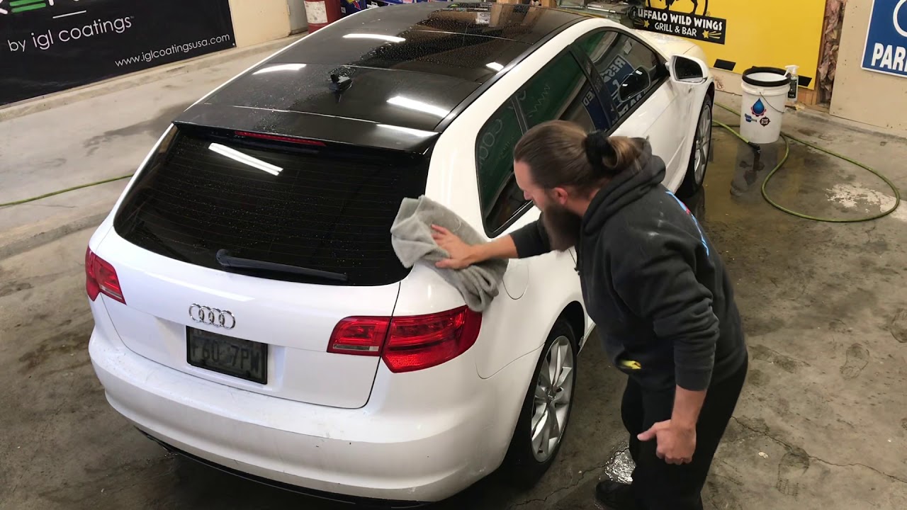Rinseless washing a ceramic coated car using a Detail Keg