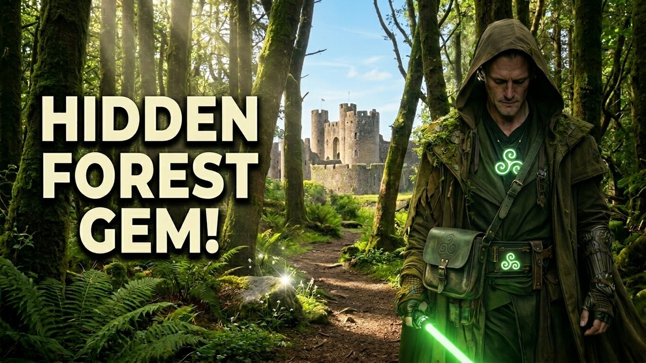 Hidden gem forest walk near Caerphilly Castle North Wales