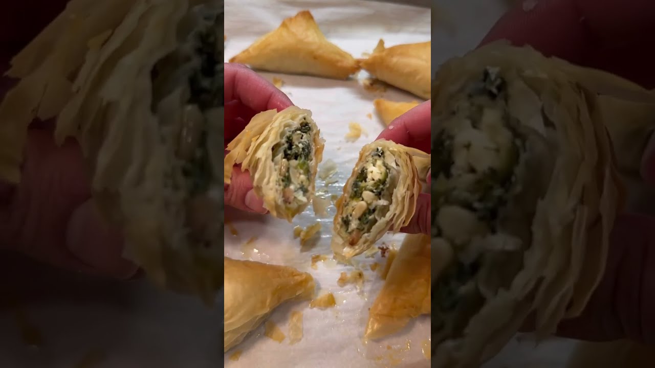 جلاش مقرمش بالسبانخ والجبن في الفرن