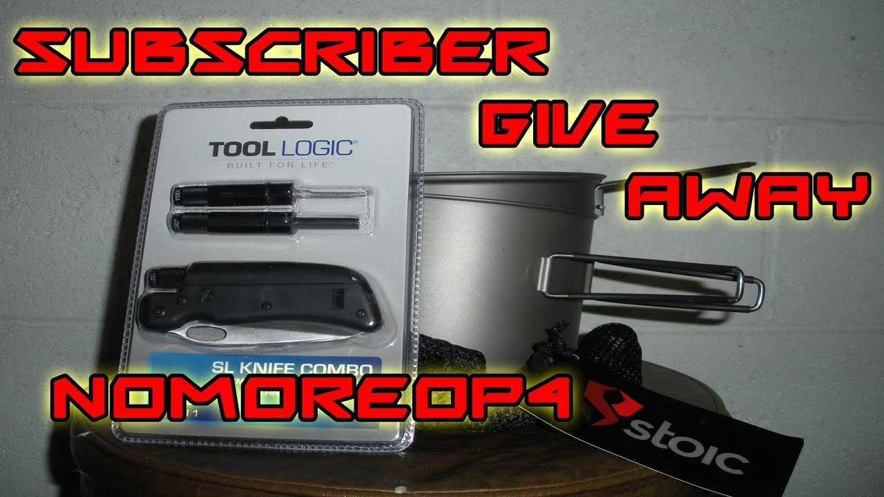 NoMoreOp4 Subscriber Giveaway Contest! Stoic Titanium Pot / Tool Logic EDC Kit