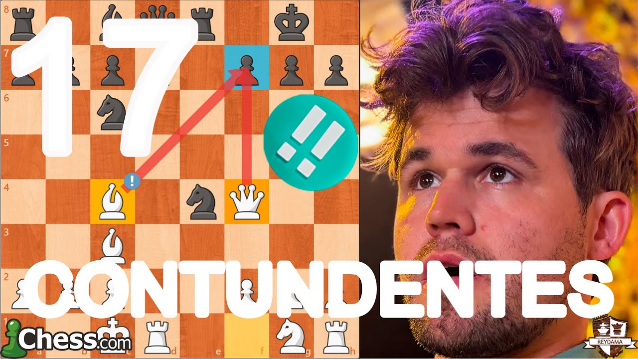 Magnus Carslen Hace 17 Jugadas Contundentes!
