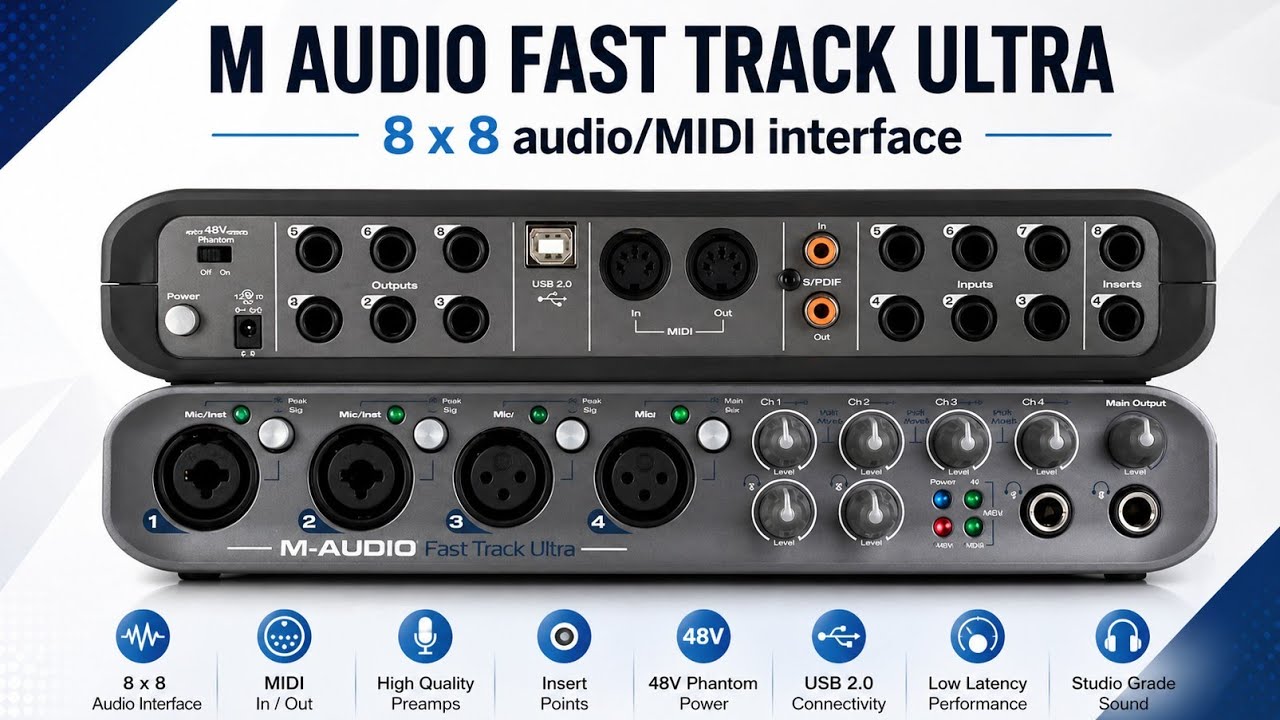 m audio Fasttrack Ultra || m audio Fasttrack Ultra 8x8