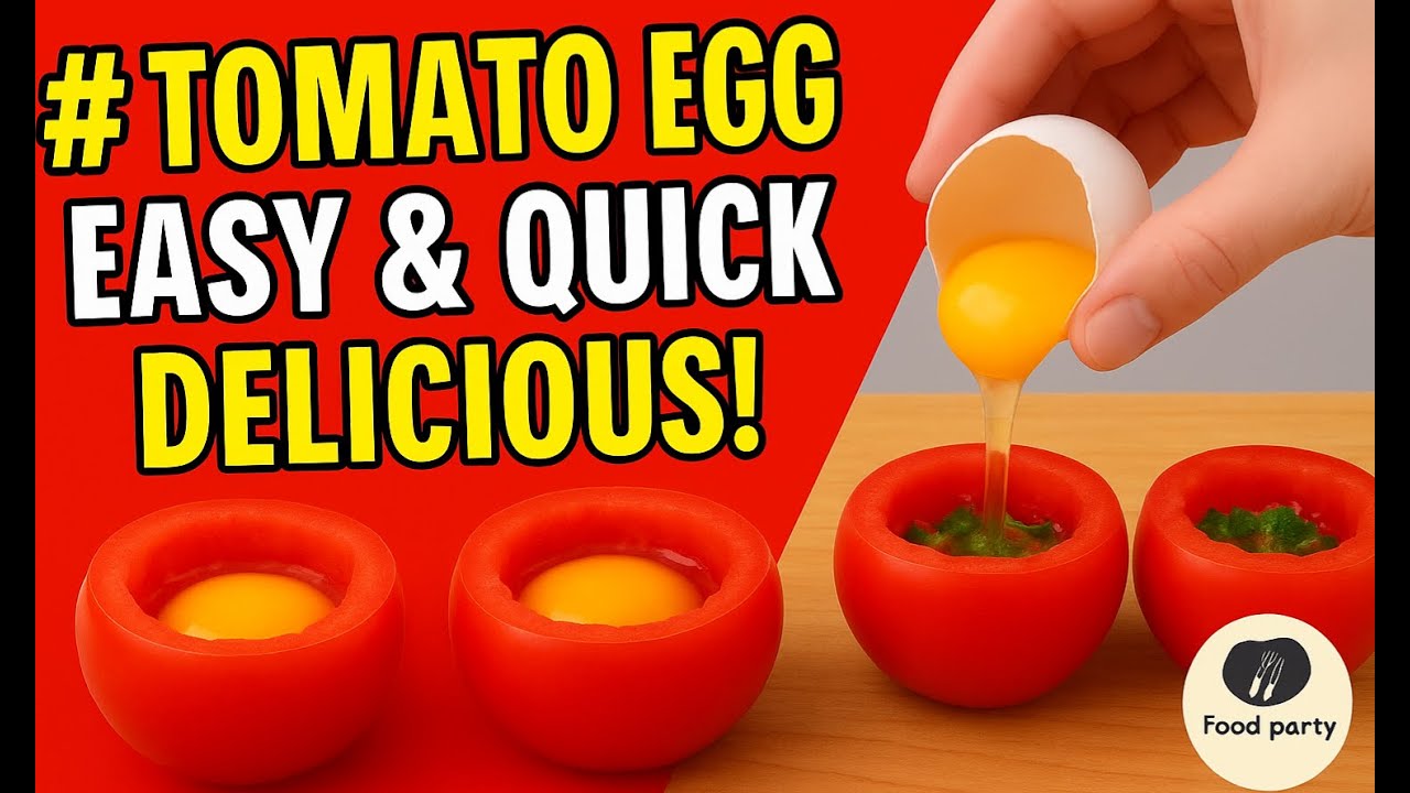 Easy Tomato Egg Recipe with Cheese & Herbs 🌿| Quick & Tasty Dinner