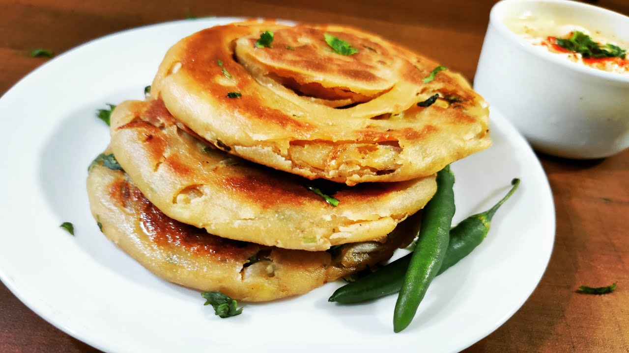 NO Oven Pyazi Naan | No Yeast Afghani Fateer Pyazi |  Wheat Flour Pyazi Naan | No Yeast Tawa Naan |