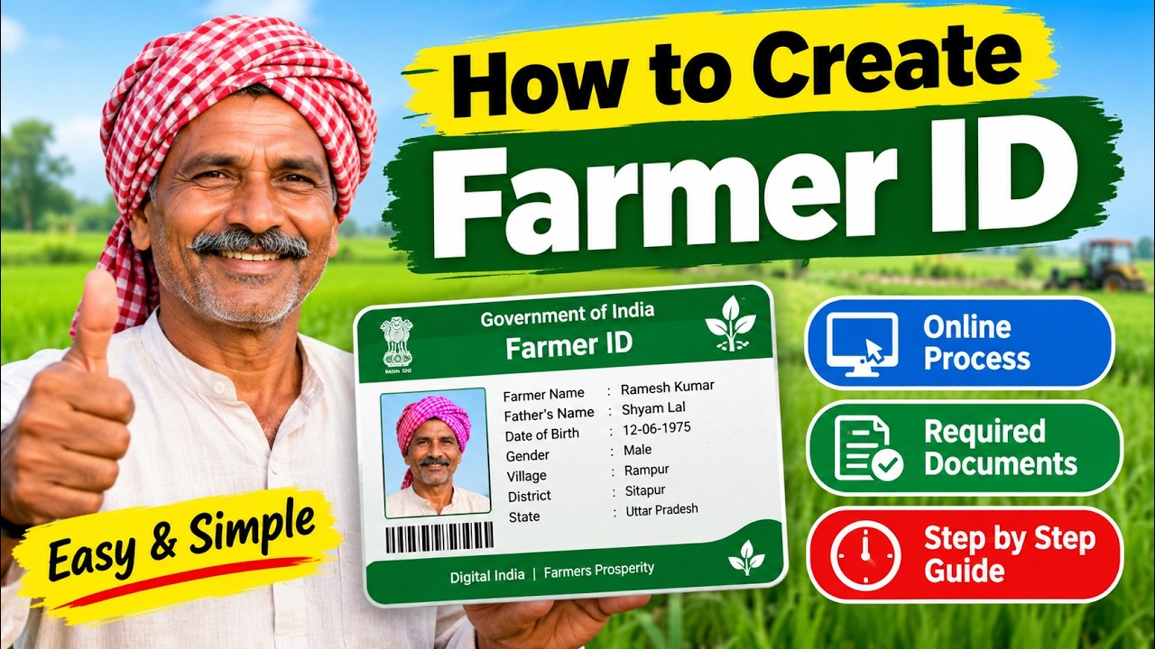 How to Create Farmer ID Online 2026 | Farmer Registry Apply Online | Kisan ID Card