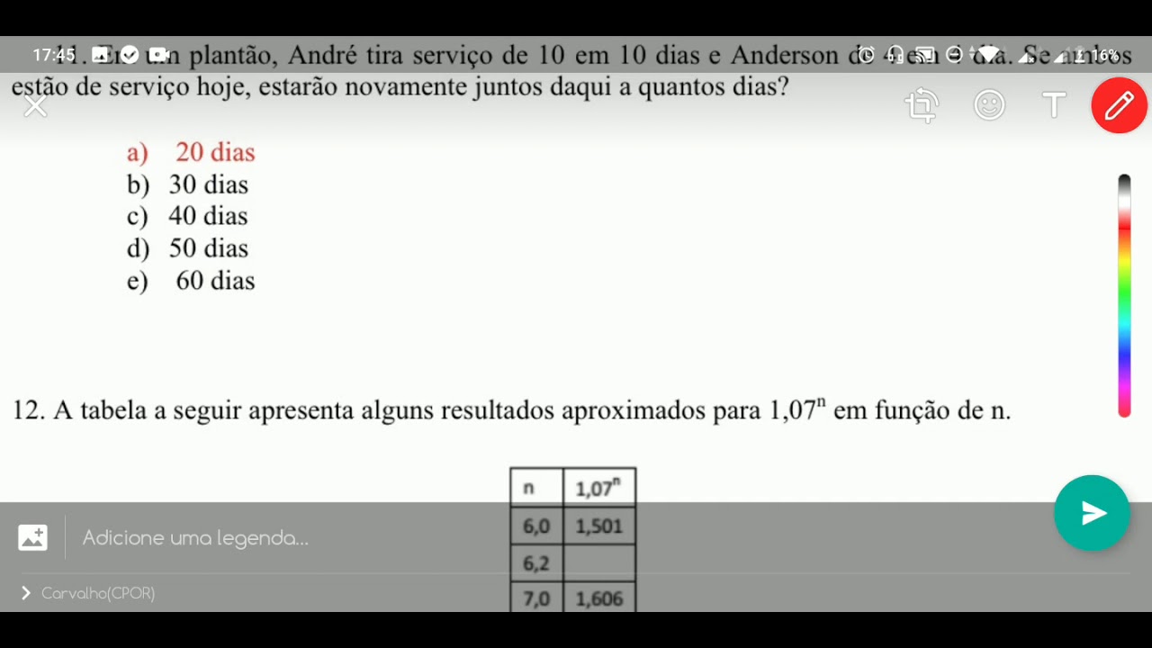 Questões 1/2/3 - CPOR