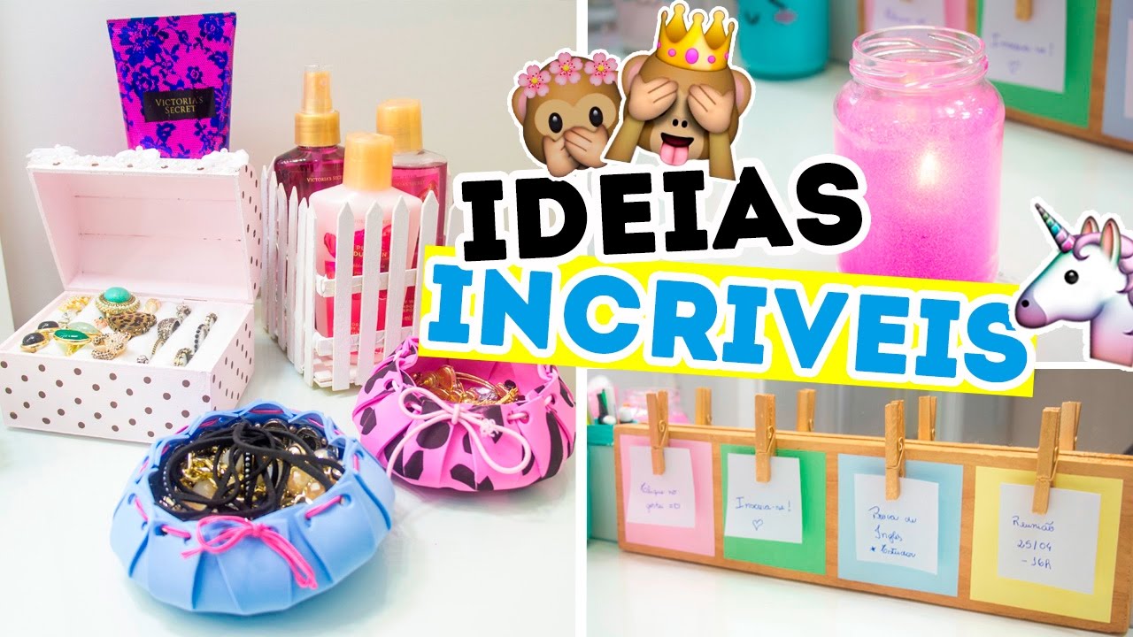 DIY - IDEIAS INCRÍVEIS E ÚTEIS QUE VOCÊ PRECISA TESTAR | Jana Taffarel