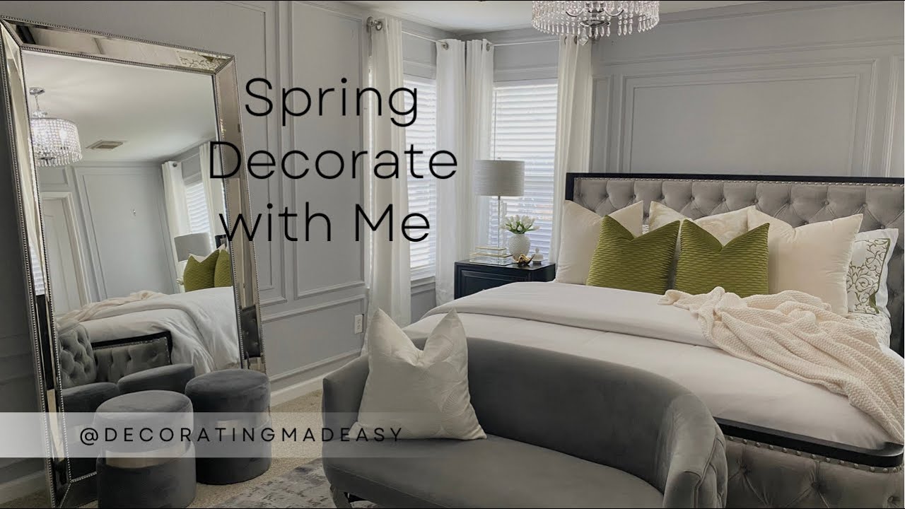 Decorate With Me | Весеннее обновление главной спальни | Советы по созданию роскошной кровати