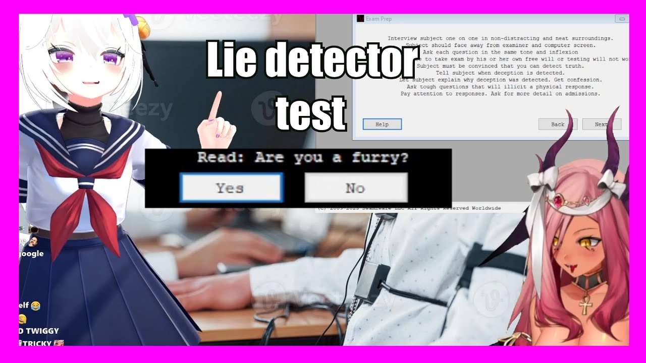 Filian lie detector test with Trickywi