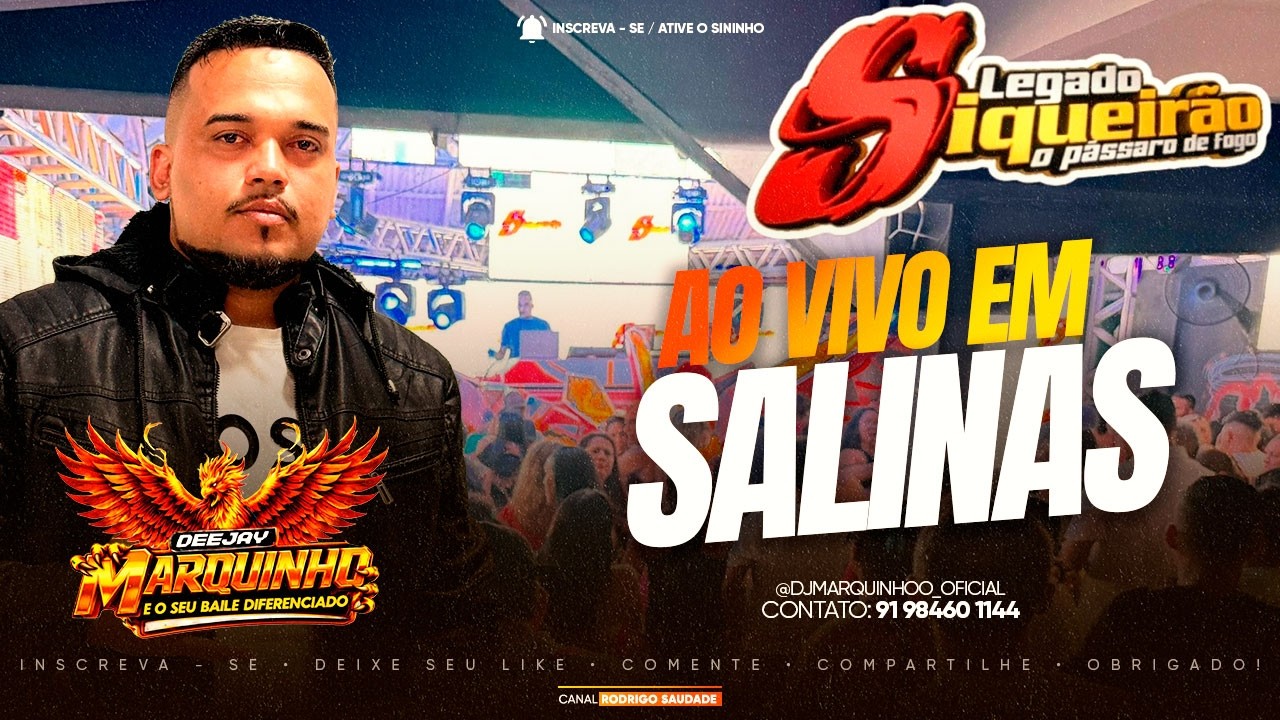 NOVO SIQUEIRÃO O PÁSSARO DE FOGO 2026 I DJ MARQUINHO AO VIVO EM SALINAS I NOVO SIQUEIRÃO O LEGADO 20