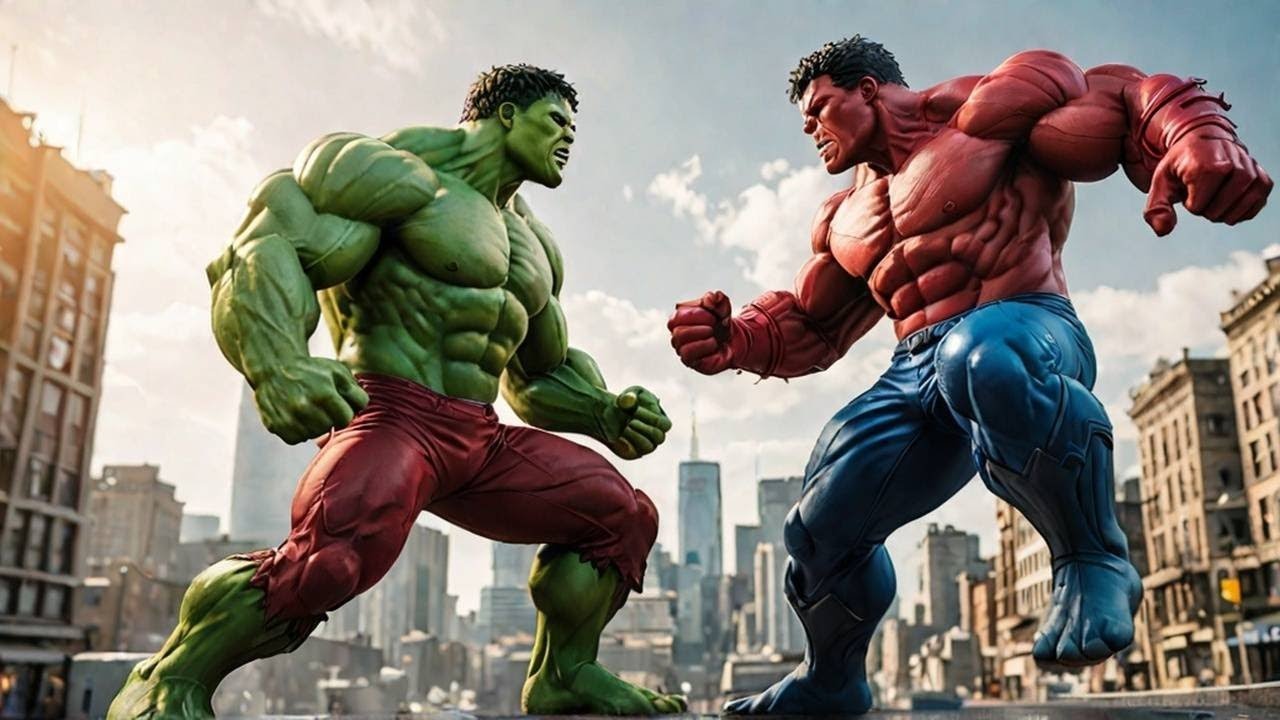 HULK vs. RED HULK: The Ultimate Showdown#viral #trending 