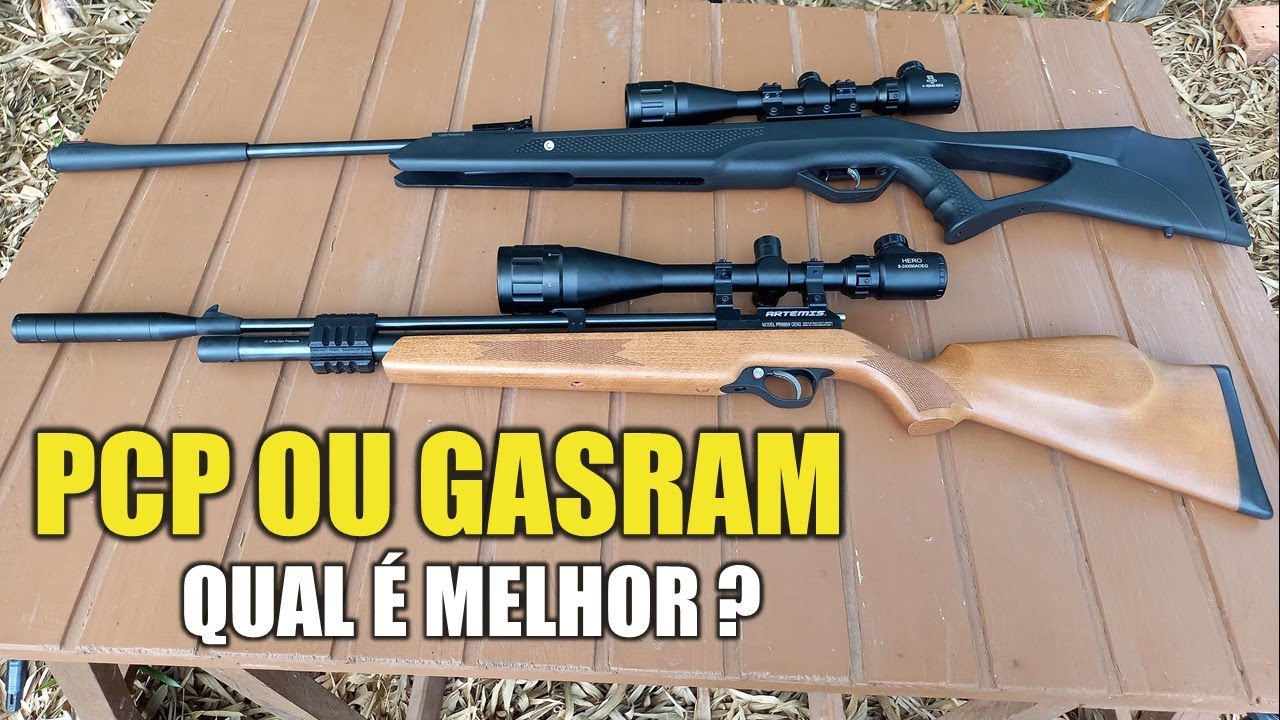 Carabina PCP ou GASRAM Qual é melhor ? Qual comprar ?