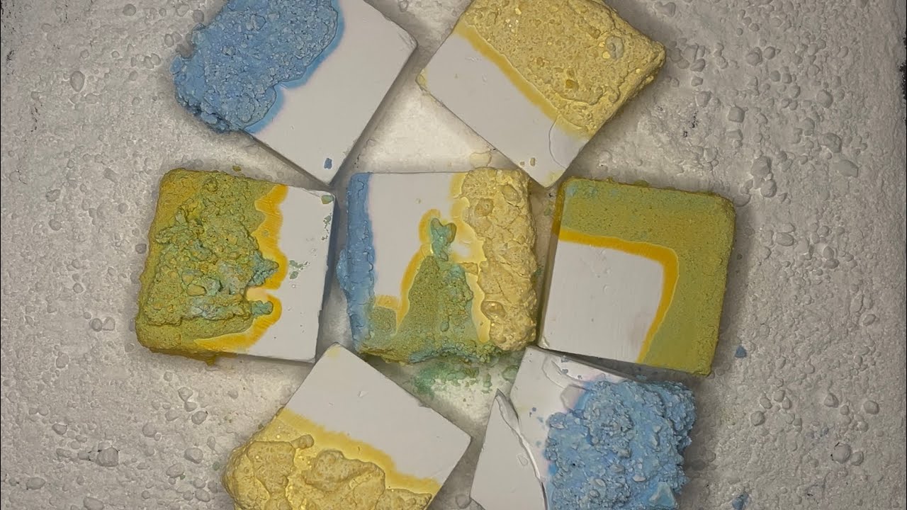 Half Pasted Fresh Blocks Crush 💛💙💚 | Collab w/@CrunchNCrush 