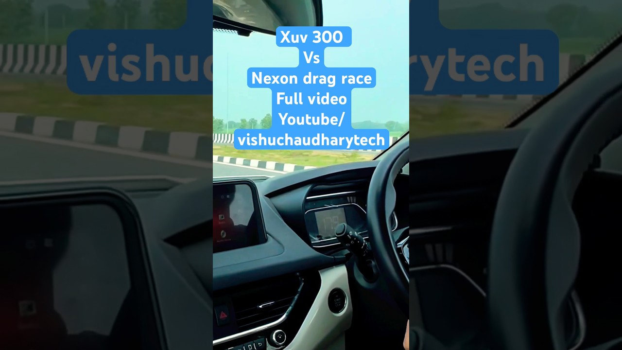 Nexon @ 180km/h speed (nexon vs xuv300 Drag race) watch full video at my channel #nexon #nexon2023