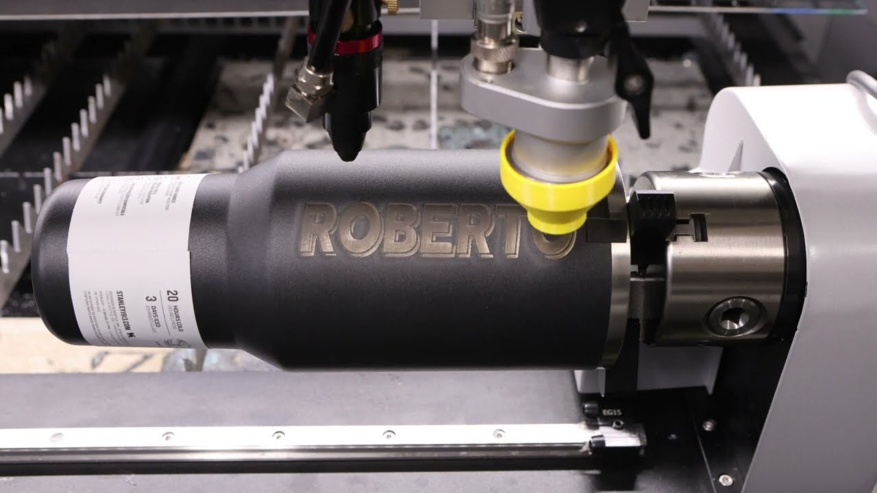 Gweike M3 Ultra - Engraving a Stainless Steel Tumbler