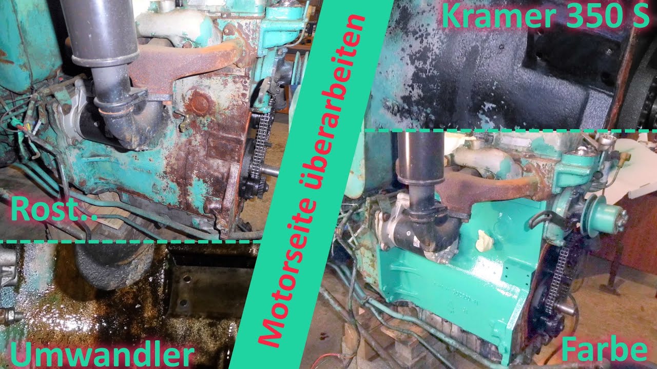 Motorseite überarbeiten | Kramer 350 Export - Standard OE138 / 23C Motor