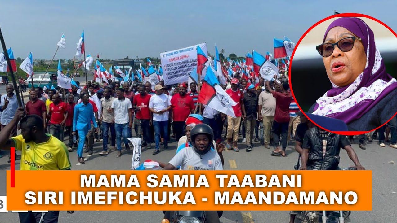 MAMA SAMIA SULUHU TAABANI - SIRI IMEFICHUKA, LAZIMA KUTAKUA NA MAANDAMANO, WATANZANIA WAMEHAPA