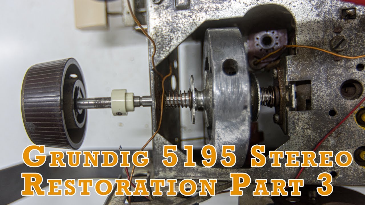 Flywheel & clutch mechanism horror - Grundig 5195 Stereo (Part 3)