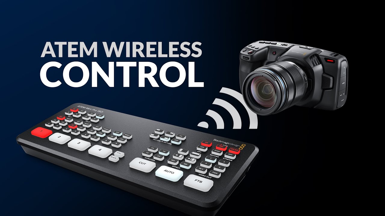 How to Control Blackmagic Cameras Wirelessly with ATEM Software Control