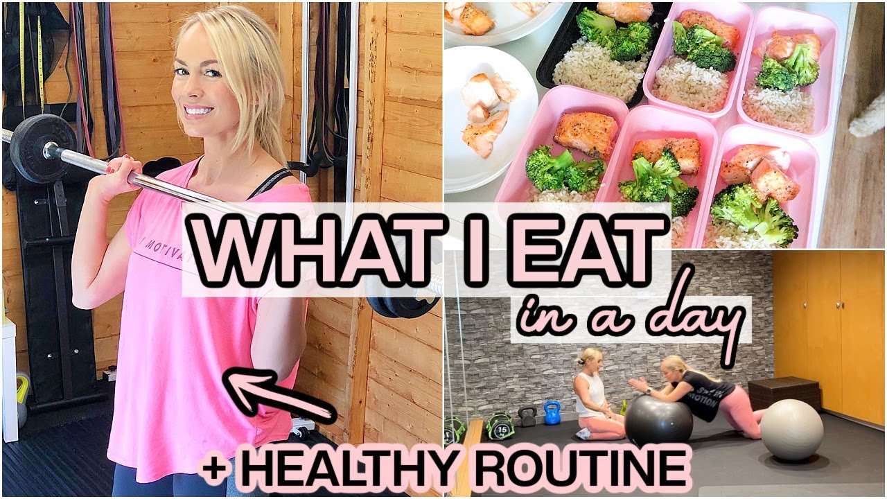 HEALTHY DAILY ROUTINE, WHAT I EAT IN A DAY + MEAL PREP | Emily Norris AD
