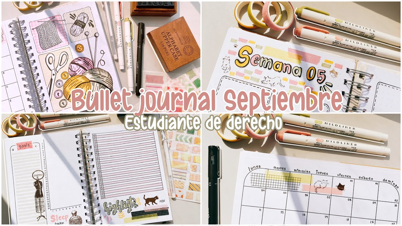 BULLET JOURNAL SEPTIEMBRE | Planea conmigo - Estudiante de Derecho 📚