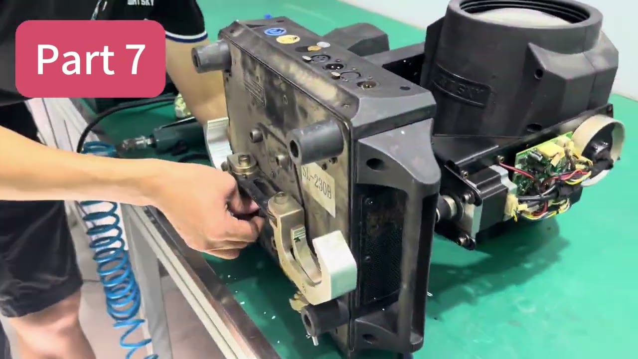 How to change the X axis belt- Light sky Moving head