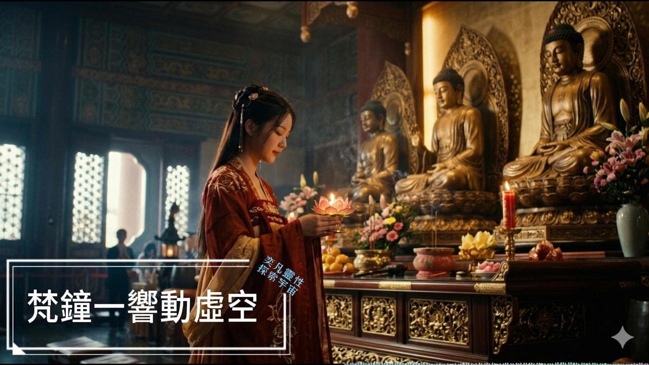 梵鐘一響動虛空｜ 佛教靜心音樂｜8分鐘深度冥想｜佛樂深度靜心佛教音樂｜淨化心靈・消除業障・開智慧